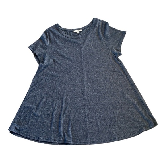 Nordstrom Size Medium Navy Blue Casual Tunic Style Top - Picture 1 of 5